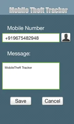 Mobile Theft Tracker android App screenshot 1